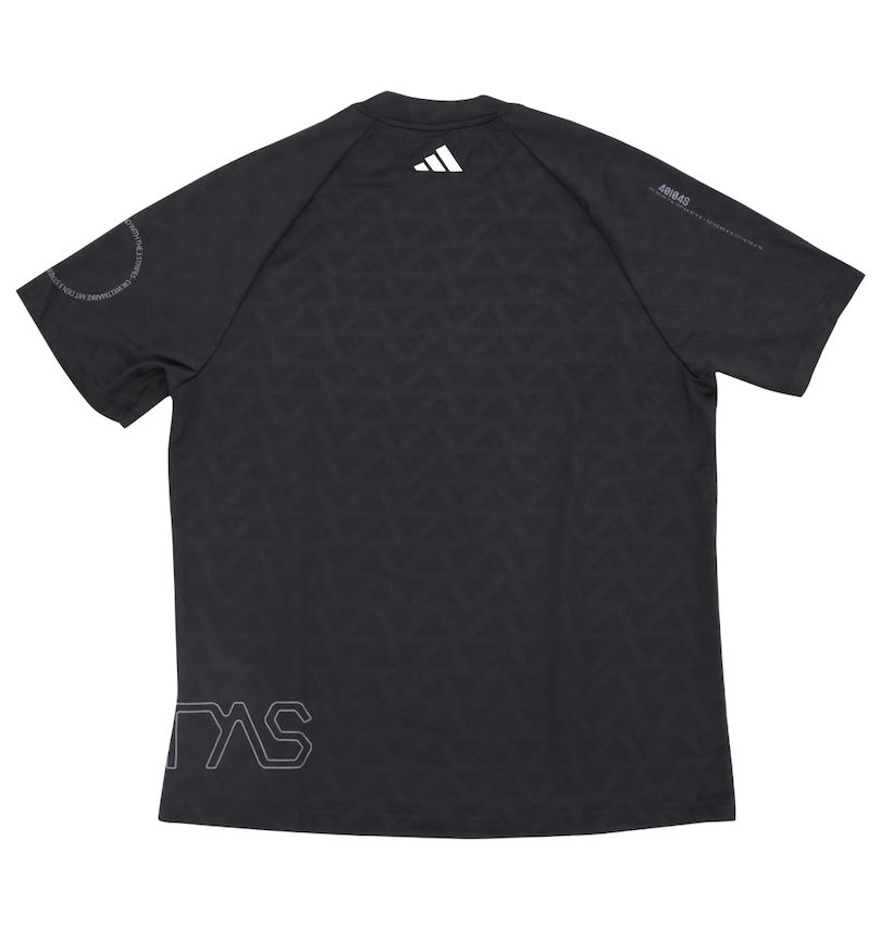 大きいサイズ メンズ adidas golf (アディダスゴルフ) BOSジャガードグラフィック半袖モックネックシャツ
                        バックスタイル