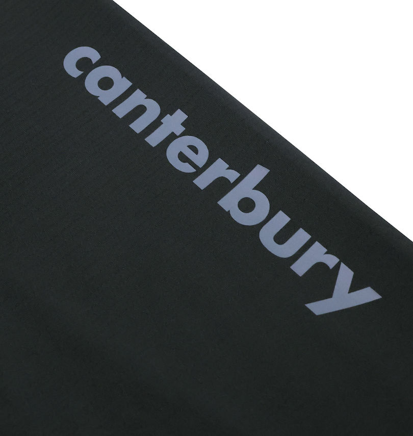 大きいサイズ メンズ canterbury (カンタベリー) R+ FLEXCOOL CONTROLハーフジップ半袖ポロシャツ
                        袖のプリント