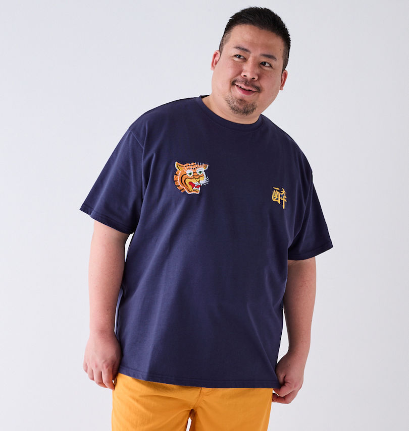 大きいサイズ メンズ YOIDORE (ヨイドレ) Betojan Style半袖Tシャツ
                        身長：176.5cm/バスト：118cm/着用サイズ：3L