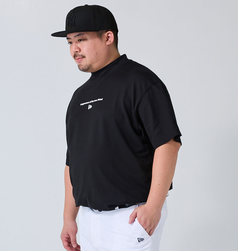 大きいサイズ メンズ NEW ERA®GOLF (ニューエラ®ゴルフ) OOTTFミドルネック半袖Tシャツ
                        