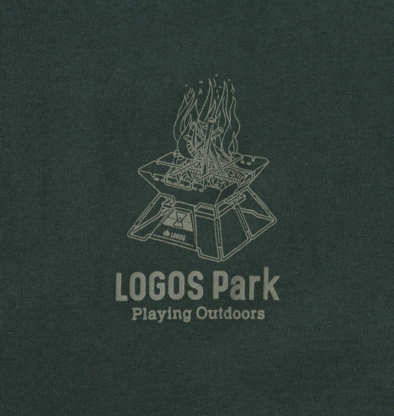 大きいサイズ メンズ LOGOS Park (ロゴスパーク) リサイクル天竺バックプリント半袖Tシャツ
                        