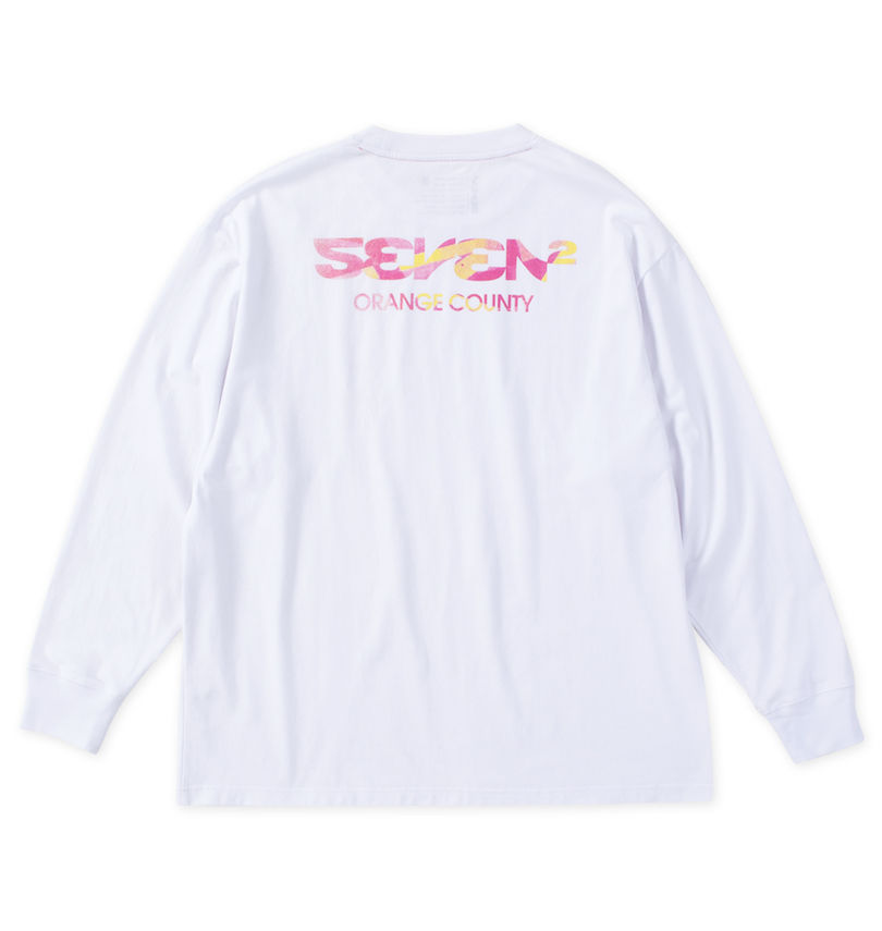 大きいサイズ メンズ SEVEN2 (セブンツー) 天竺長袖Tシャツ
                        バックスタイル