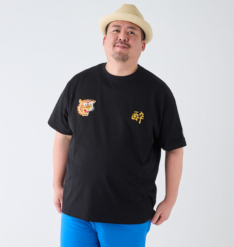 大きいサイズ メンズ YOIDORE (ヨイドレ) Betojan Style半袖Tシャツ
                        身長：176.5cm/バスト：118cm/着用サイズ：3L