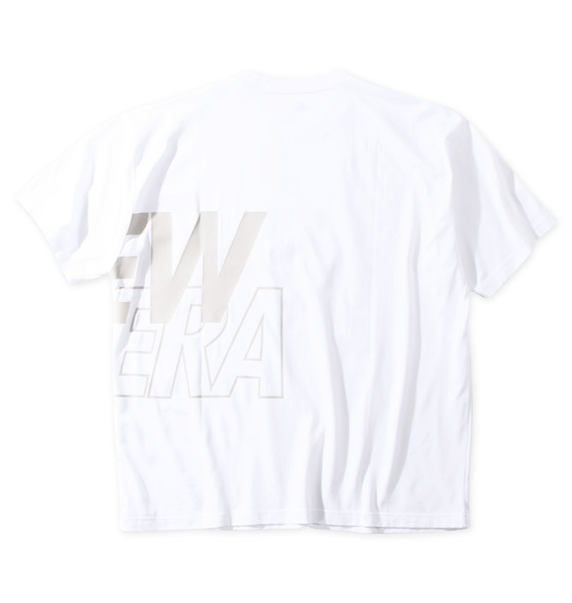 大きいサイズ メンズ NEW ERA (ニューエラ) オーバーラップロゴ半袖Tシャツ
                        バックスタイル