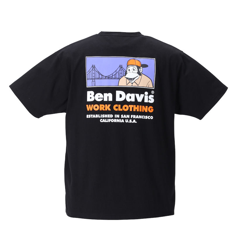 大きいサイズ メンズ BEN DAVIS (ベン デイビス) 半袖Tシャツ
                        バックスタイル