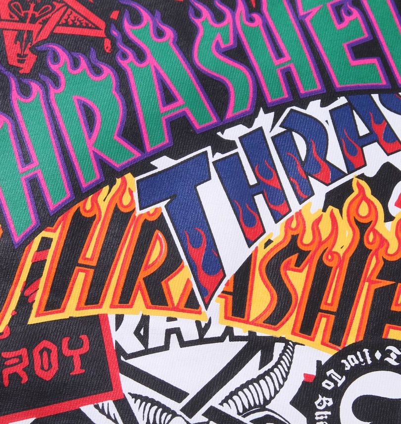 大きいサイズ メンズ THRASHER (スラッシャー) 半袖Tシャツ
                        プリント拡大