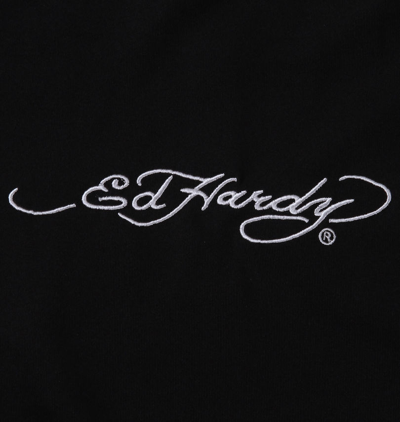 大きいサイズ メンズ Ed Hardy (エドハーディ) プリント&刺繍半袖フルジップパーカージャージセット
                        トップス胸刺繍