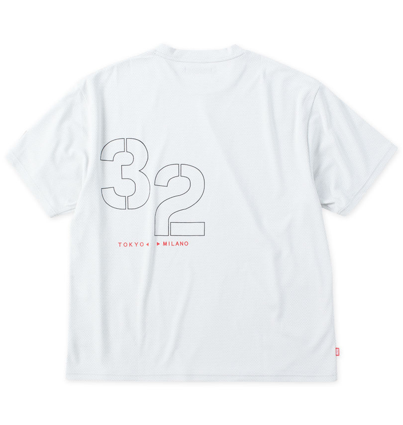 大きいサイズ メンズ SY32 by SWEET YEARS (エスワイサーティトゥバイスィートイヤーズ) ステンシルロゴ半袖Tシャツ
                        バックスタイル