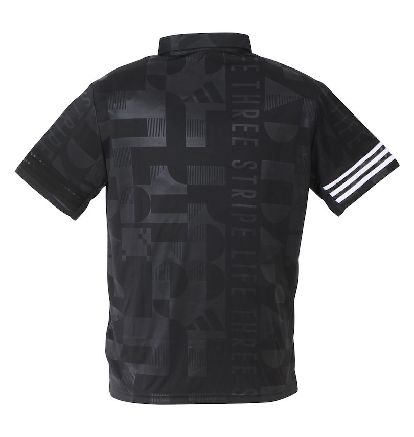 大きいサイズ メンズ adidas golf (アディダスゴルフ) エンボスプリント半袖B.Dシャツ
                        バックスタイル