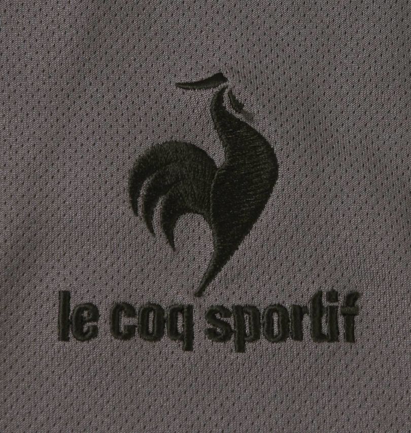 大きいサイズ メンズ LE COQ SPORTIF (ルコックスポルティフ) エコペットハーフジップ半袖シャツ
                        刺繍