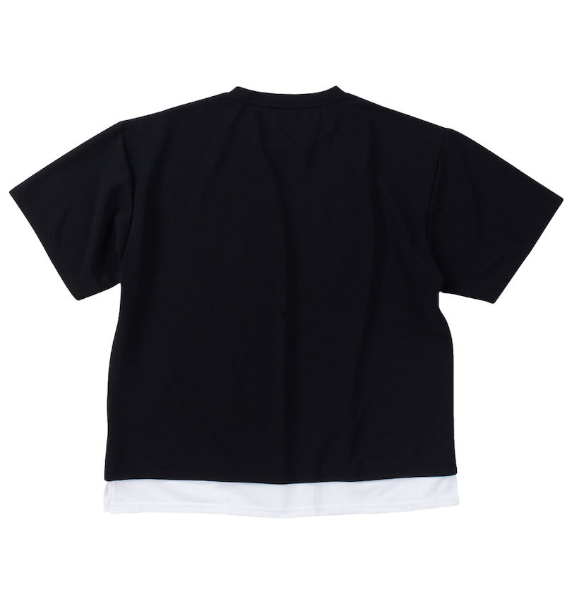 大きいサイズ メンズ launching pad (ランチングパッド) アムンゼンツイル裾フェイクレイヤード半袖Tシャツ
                        バックスタイル