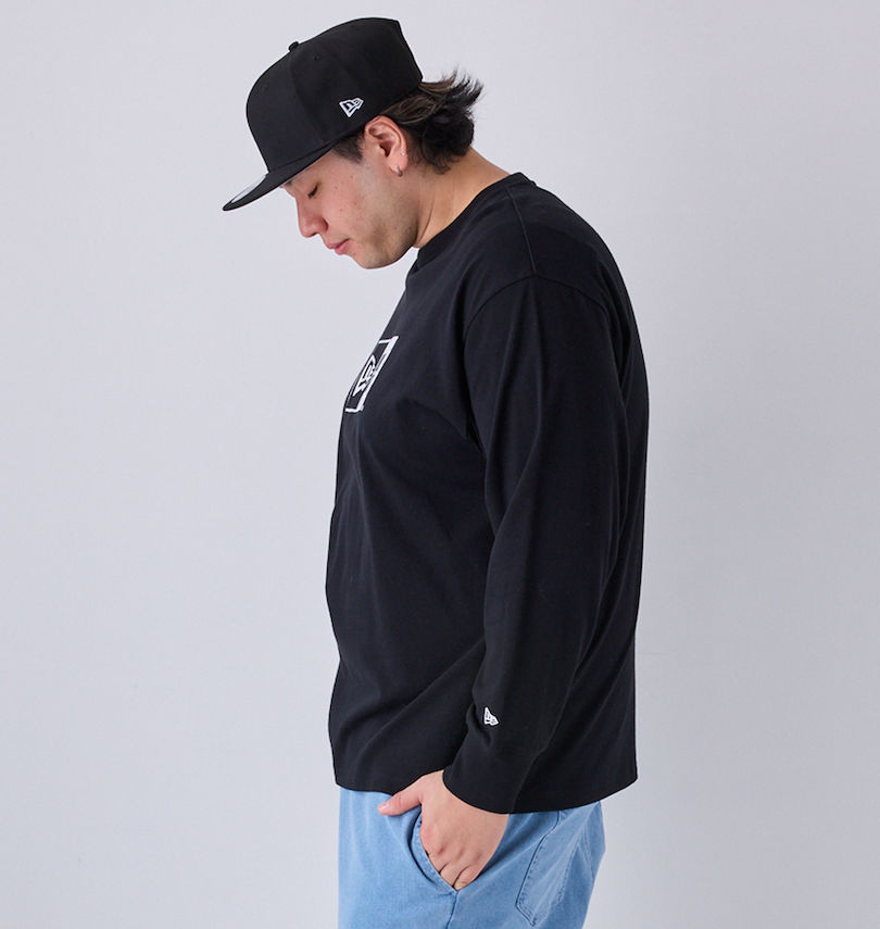 大きいサイズ メンズ NEW ERA (ニューエラ) ボックスロゴ長袖Tシャツ
                        