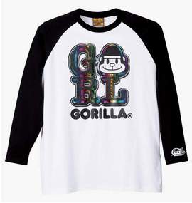 大きいサイズ メンズ Gorilla (ゴリラ) ラグランTシャツ