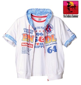 大きいサイズ メンズ The Endless Summer (エンドレスサマー) パーカー(半袖)+Tシャツ(半袖)