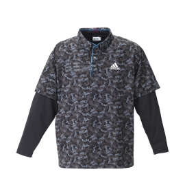 大きいサイズ メンズ adidas golf (アディダスゴルフ) ジオメトリックレイヤードB.Dシャツ
