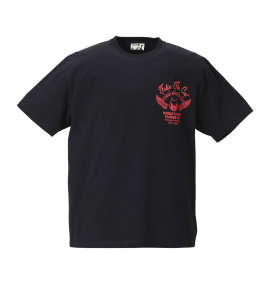 大きいサイズ メンズ FELIX THE CAT (フィリックス　ザ　キャット) チェーン刺繍&プリント半袖Tシャツ