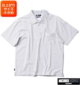 大きいサイズ メンズ MICHIKO LONDON KOSHINO (ミチコロンドンコシノ) ジップポロシャツ(半袖)