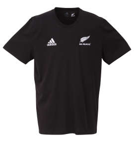 大きいサイズ メンズ adidas (アディダス) All Blacks コットン半袖Tシャツ