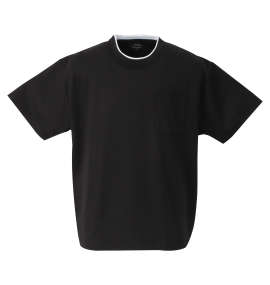 大きいサイズ メンズ 楽スマ (ラクスマ) 汗染み軽減樽型フェイクレイヤード半袖Tシャツ