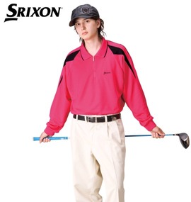 大きいサイズ メンズ SRIXON (スリクソン) ジップポロシャツ