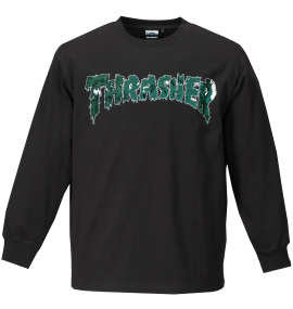 大きいサイズ メンズ THRASHER (スラッシャー) 長袖Tシャツ