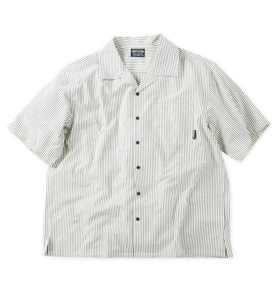 OUTDOOR PRODUCTS サッカー/ジャガード半袖オープンカラーシャツ